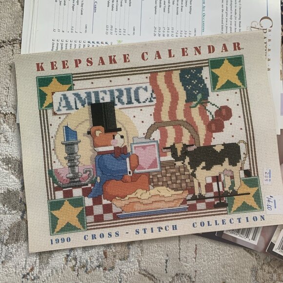 Giant Lot Of Cross-Stitch Magazines Keepsake Calendar Crochet Vintage 1989-94 - Picture 6 of 16